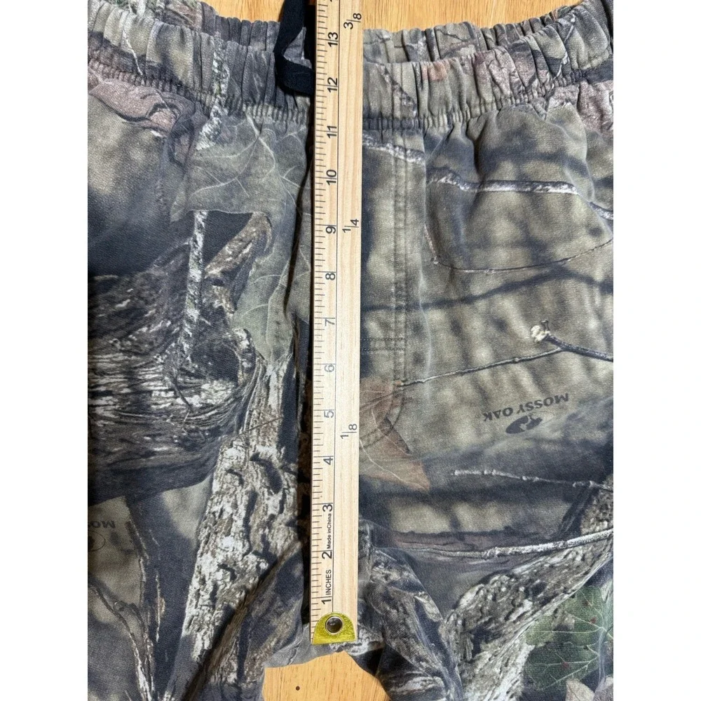 Mossy Oak Break-Up Camo Sweatpants Mens XL 40-42 Fleece Baggy Hunting Y2K